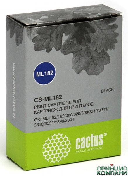 Картридж для принтера и МФУ Cactus CS-ML182 черный для Oki ML-182/192/280/320/390