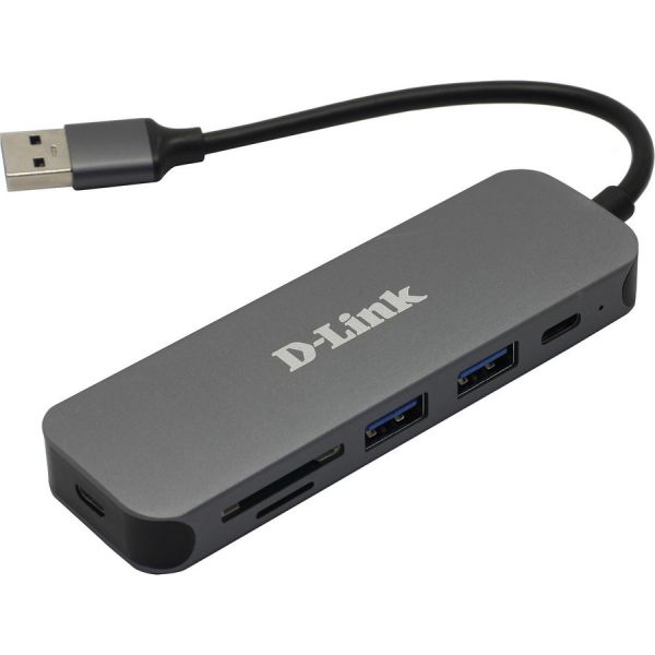 USB-Хаб D-link DUB-1325/A2A серый USB-разветвитель